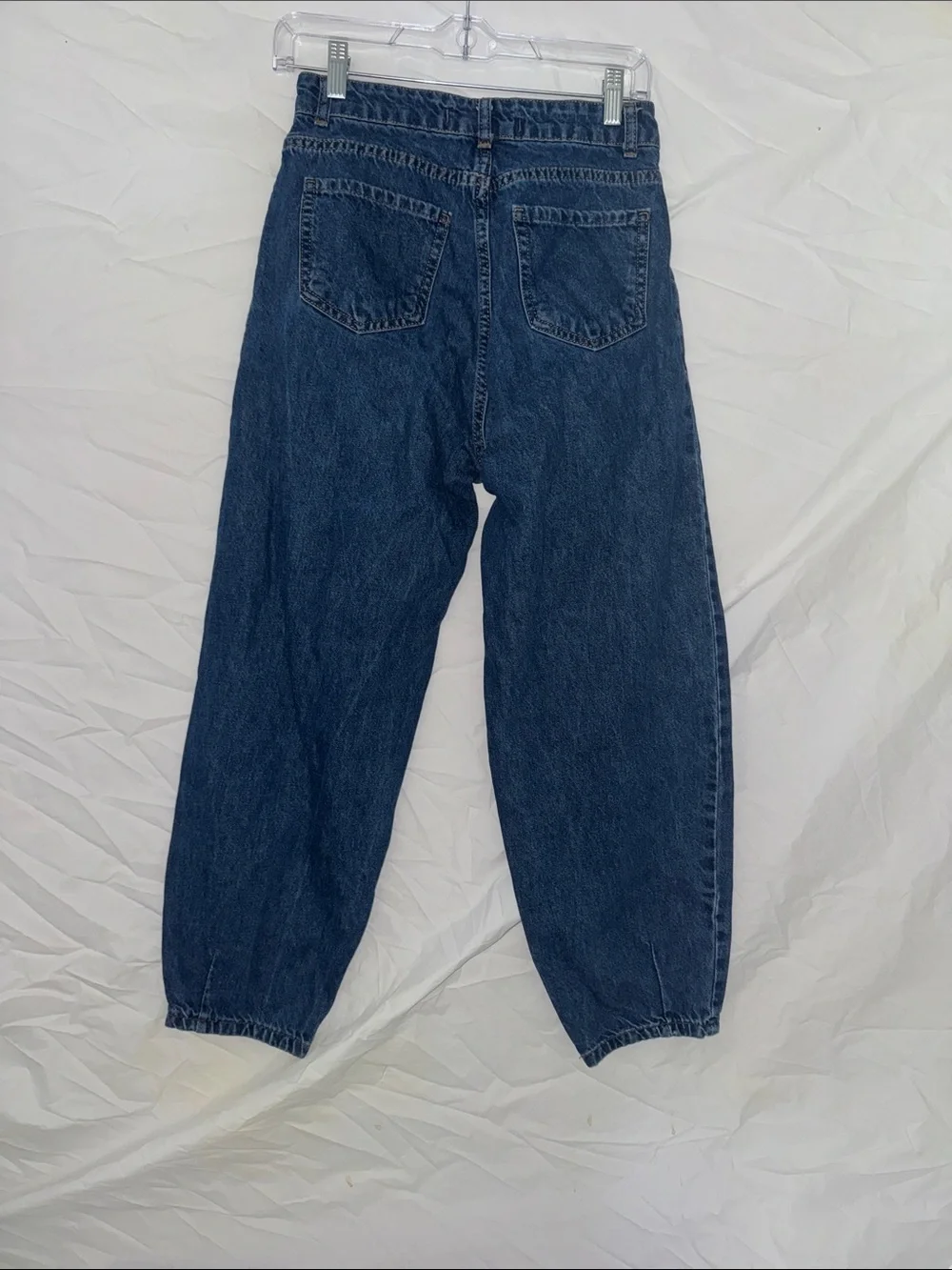 Geoff Vintage Pleated Dark Blue Men’s Tapered Jeans